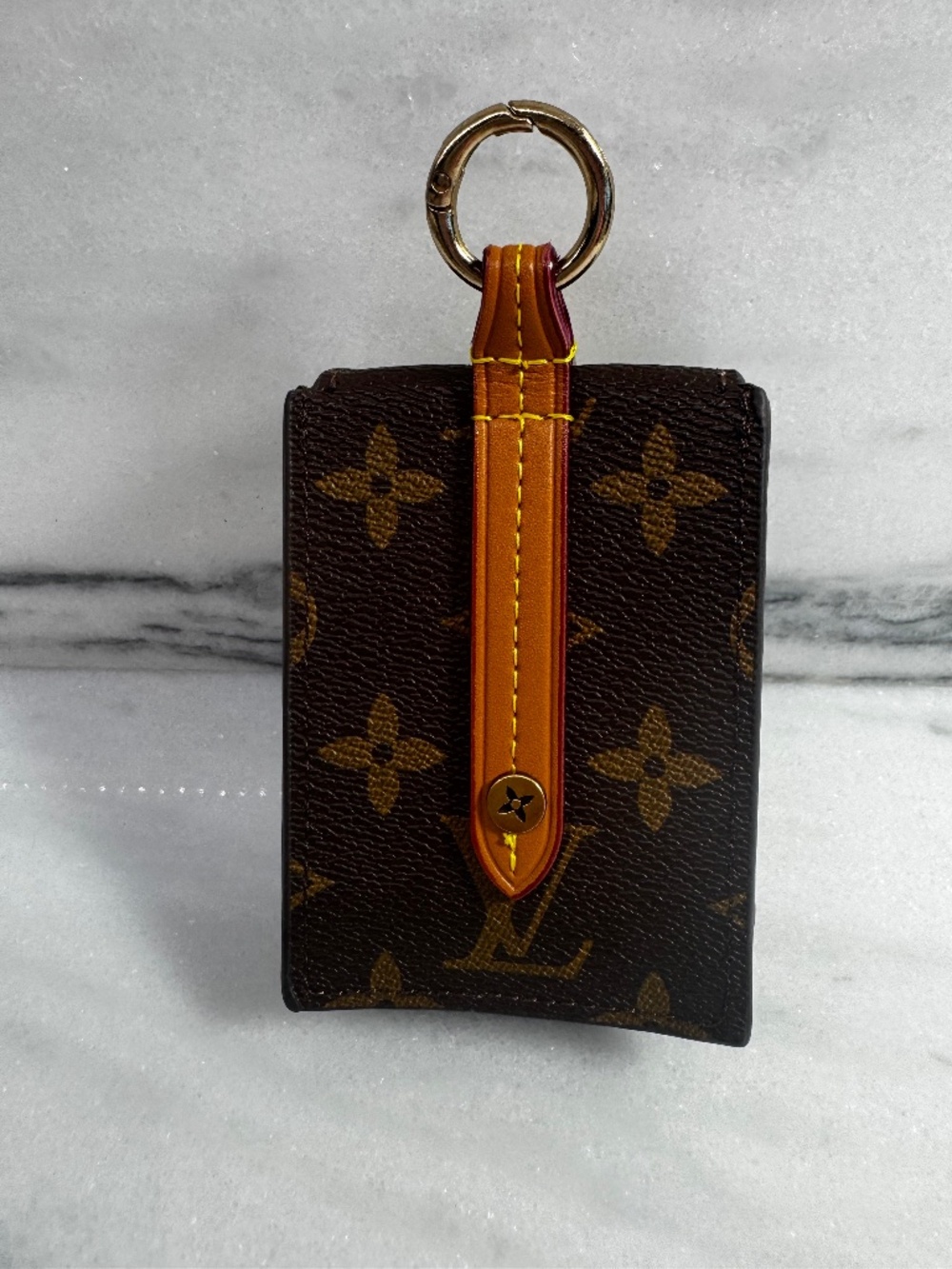 Thrifted Brown Monogram Bag Charm